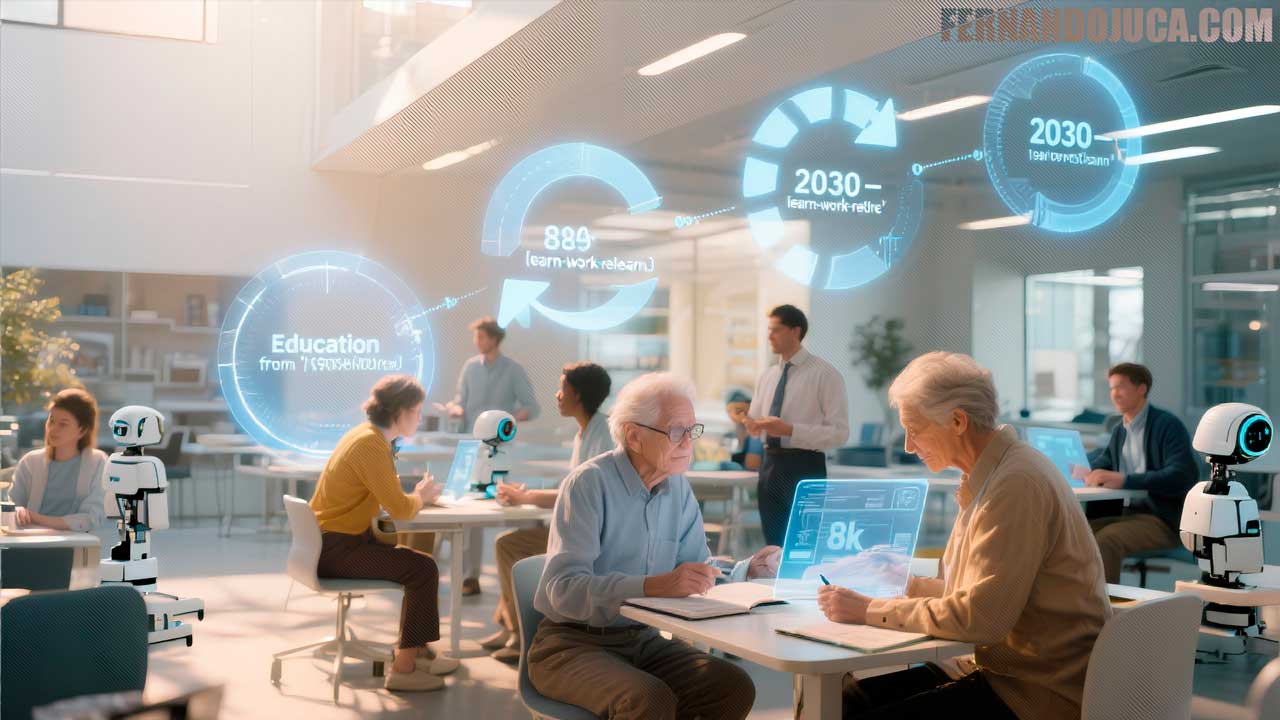 Educación 2030: de “aprender-trabajar-retirarse” a “aprender-trabajar-re-aprender”