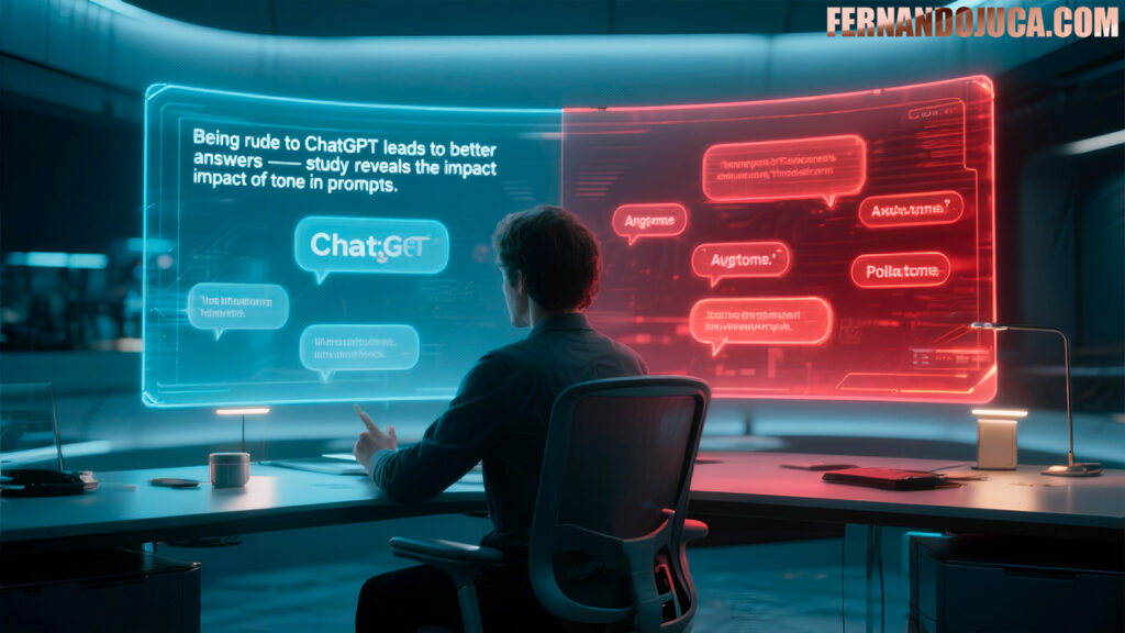🧪 Ser borde con ChatGPT da mejores respuestas: estudio revela el impacto del tono en los prompts