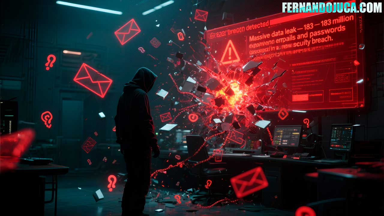 ⚠️ Filtración masiva: 183 millones de correos y contraseñas expuestos en una nueva brecha de seguridad
