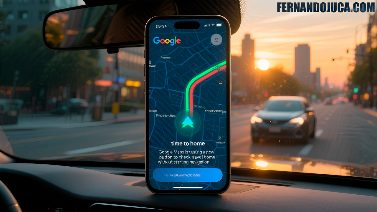 🚗 Google Maps prueba un nuevo botón para ver el tiempo hasta casa sin iniciar ruta