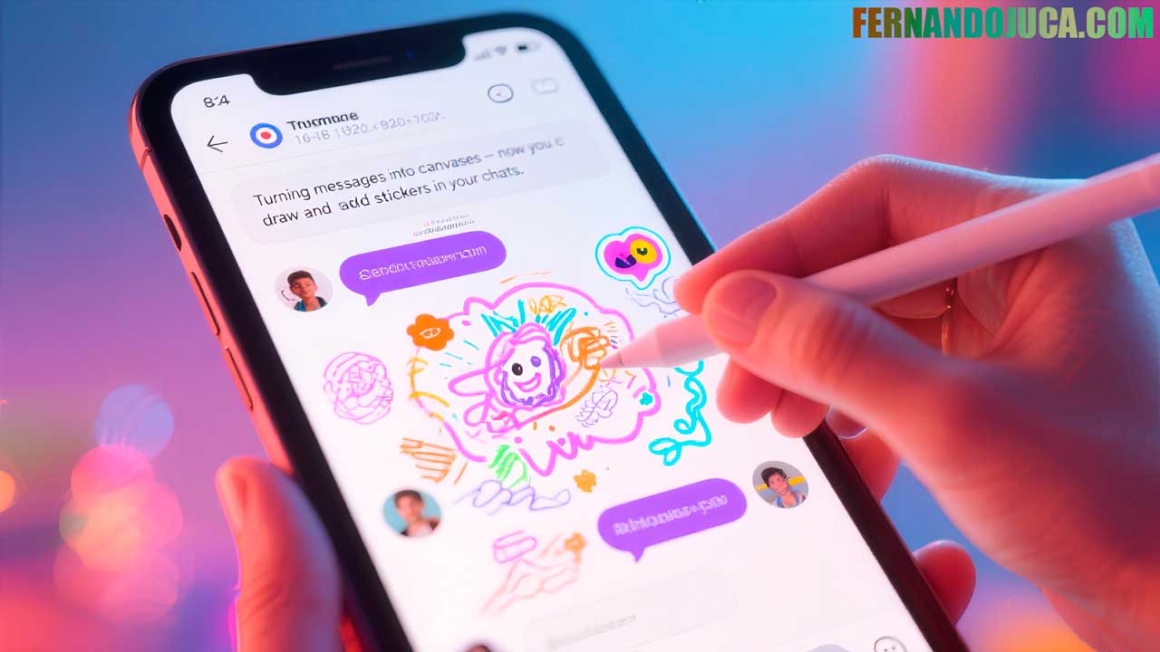 🎨 Instagram convierte los mensajes en lienzos: ahora puedes dibujar y poner stickers en tus chats