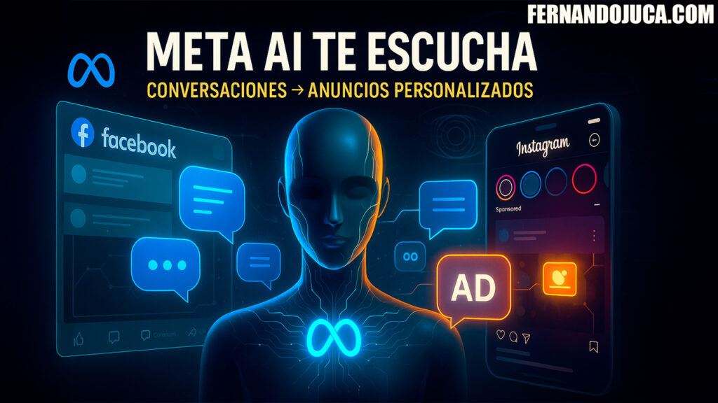 Meta usará conversaciones con Meta AI para personalizar anuncios en Facebook e Instagram