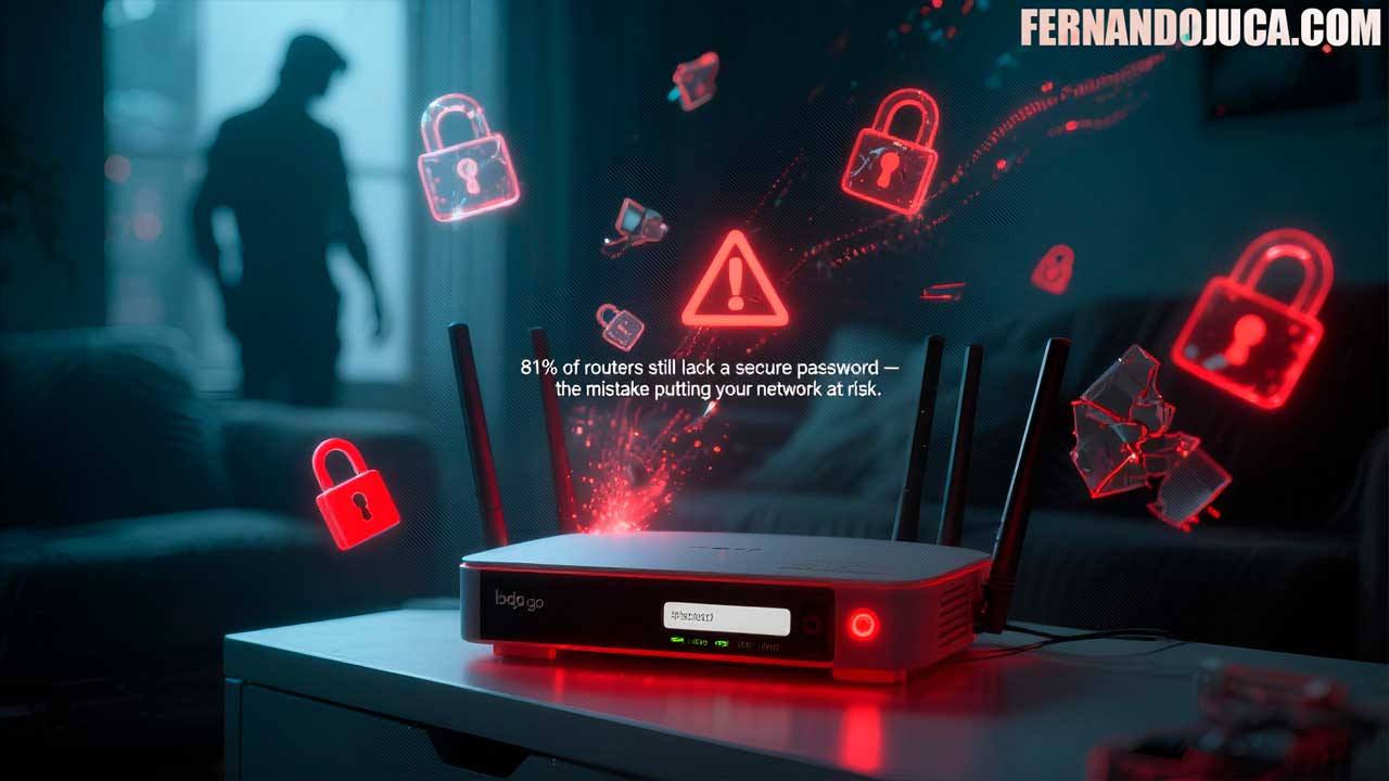 🔐 El 81% de los routers sigue sin contraseña segura: el error que pone en riesgo tu red