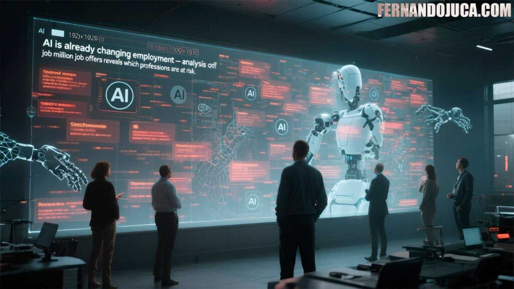 💼 La IA ya está cambiando el empleo: un análisis de 180 millones de ofertas revela qué trabajos están en riesgo