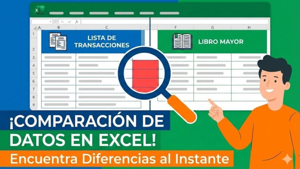 Conciliación Contable en Minutos: Cómo Detectar Inconsistencias entre Libros y Sistemas usando Excel