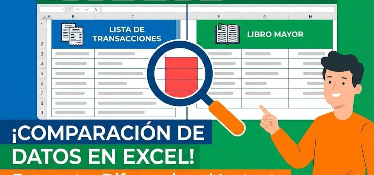 Conciliación Contable en Minutos: Cómo Detectar Inconsistencias entre Libros y Sistemas usando Excel
