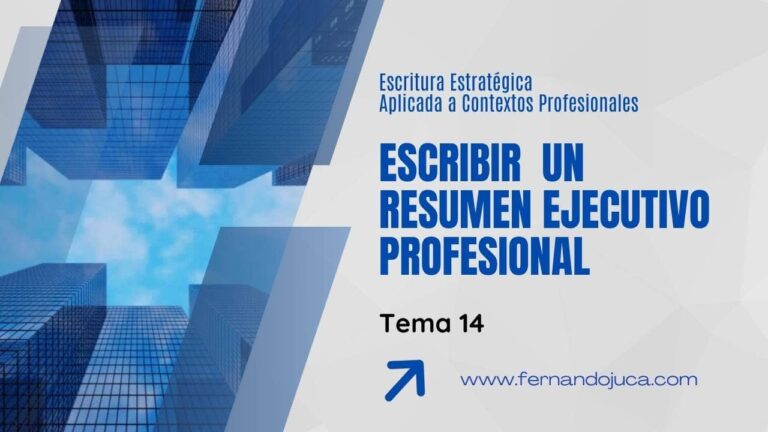 Cómo escribir un resumen ejecutivo claro y profesional