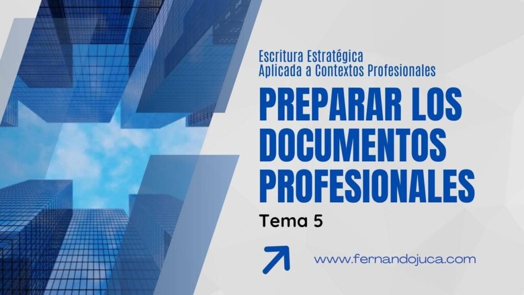 Cómo preparar documentos profesionales: métodos para escribir sin bloqueo