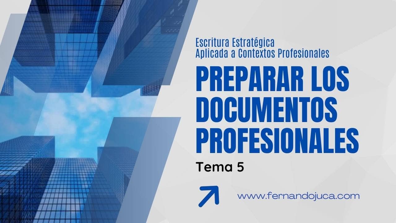 Cómo preparar documentos profesionales: métodos para escribir sin bloqueo