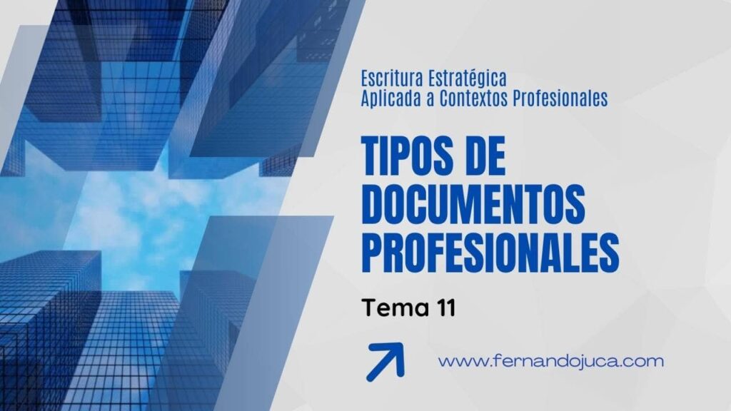 Tipos de documentos profesionales: cómo escribir agendas, informes, cartas y propuestas