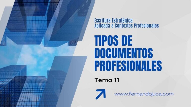 Tipos de documentos profesionales: cómo escribir agendas, informes, cartas y propuestas