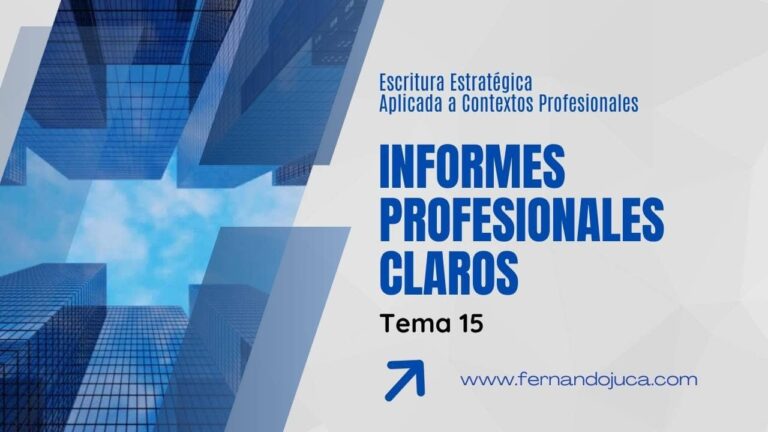 Cómo escribir informes profesionales claros y objetivos
