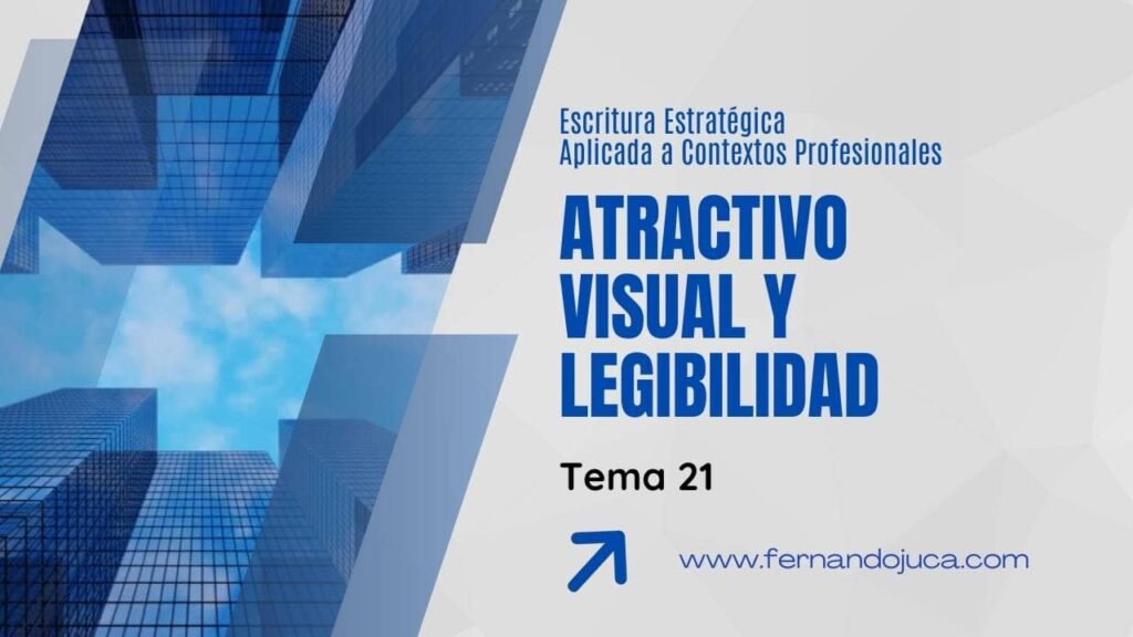 Atractivo visual y legibilidad en documentos profesionales