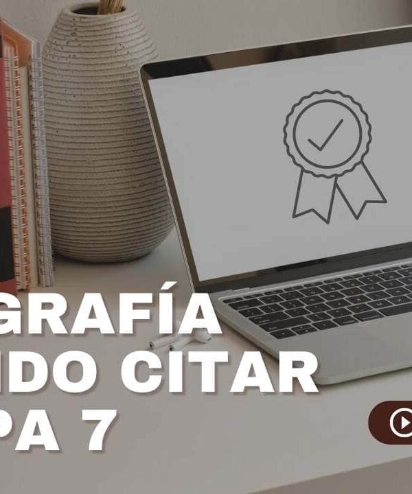 Infografía de una Guía Rápida para Citar y Referenciar en APA 7ma Edición