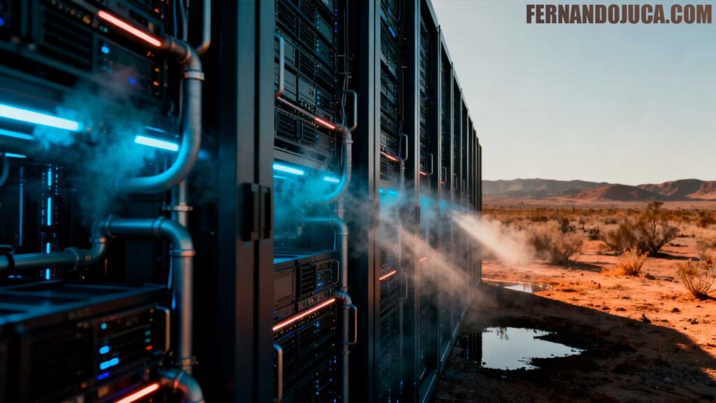 Consumo de agua e inteligencia artificial: el costo invisible de los centros de datos