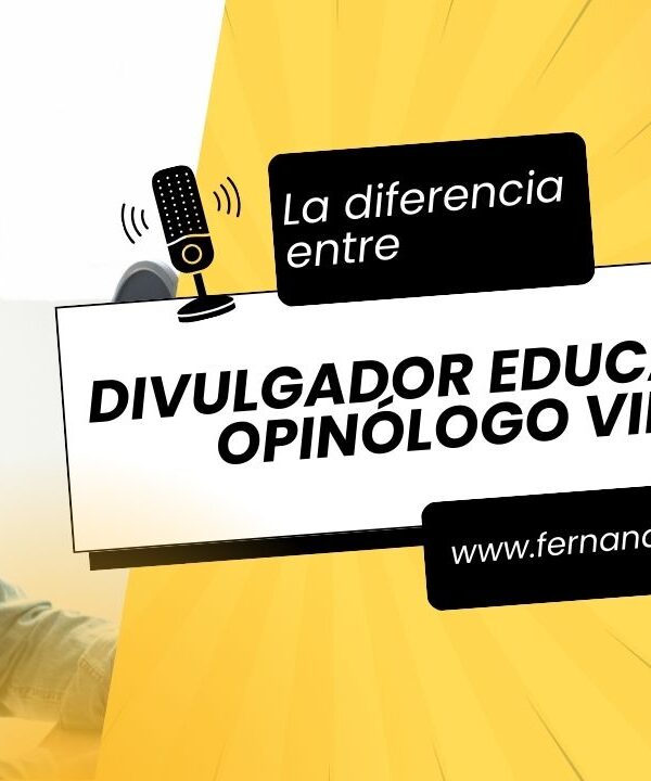 Divulgador educativo u opinólogo viral