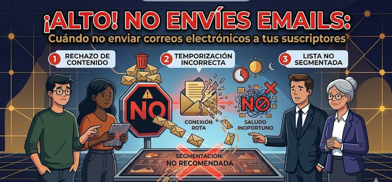 Cuándo no enviar correos electrónicos a tus suscriptores