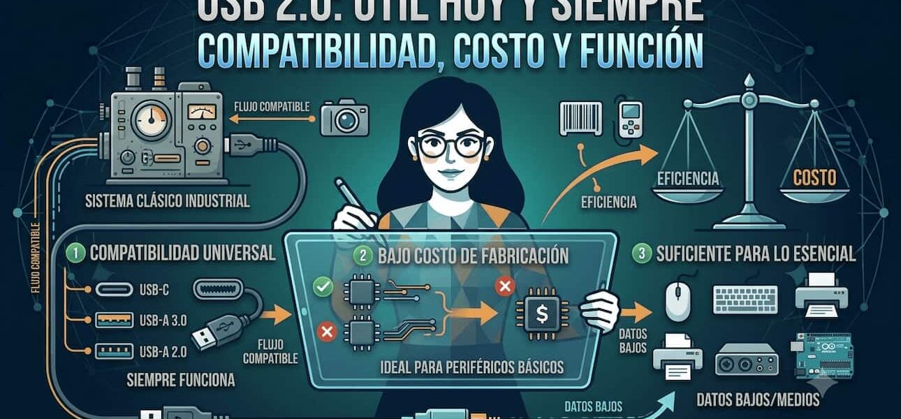 ¿Por qué el USB 2.0 sigue siendo útil hoy?