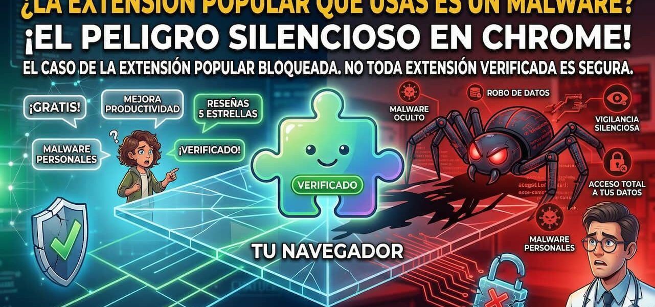 Extensión de Chrome con malware: Google la bloquea