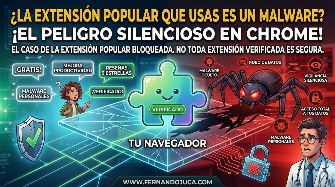 Extensión de Chrome con malware: Google la bloquea