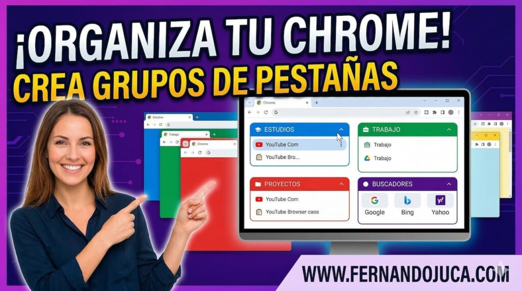 Cómo usar los grupos de pestañas en Google Chrome para organizar tu navegación