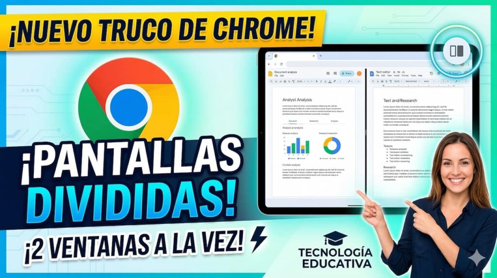 Cómo usar la función de pestañas divididas en Google Chrome