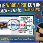 Convertir Word a PDF con un clic en Microsoft Word