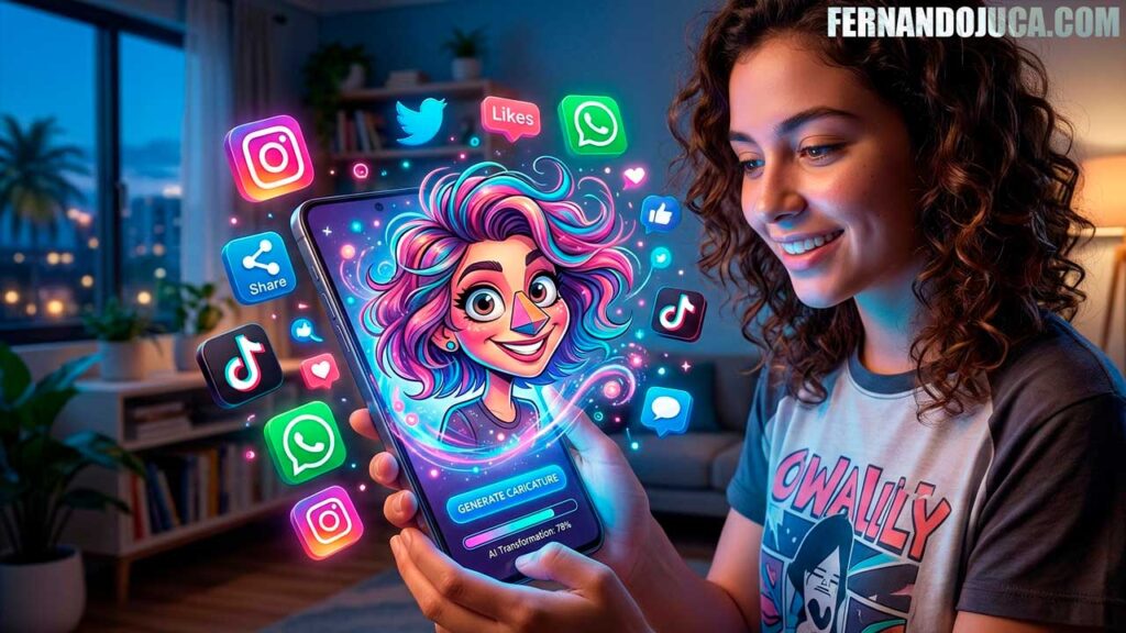 El reto viral para crear tu caricatura con ChatGPT y triunfar en redes