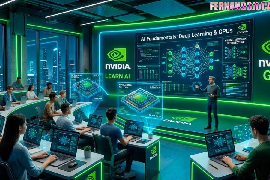 NVIDIA ofrece cursos gratis de inteligencia artificial en 2026