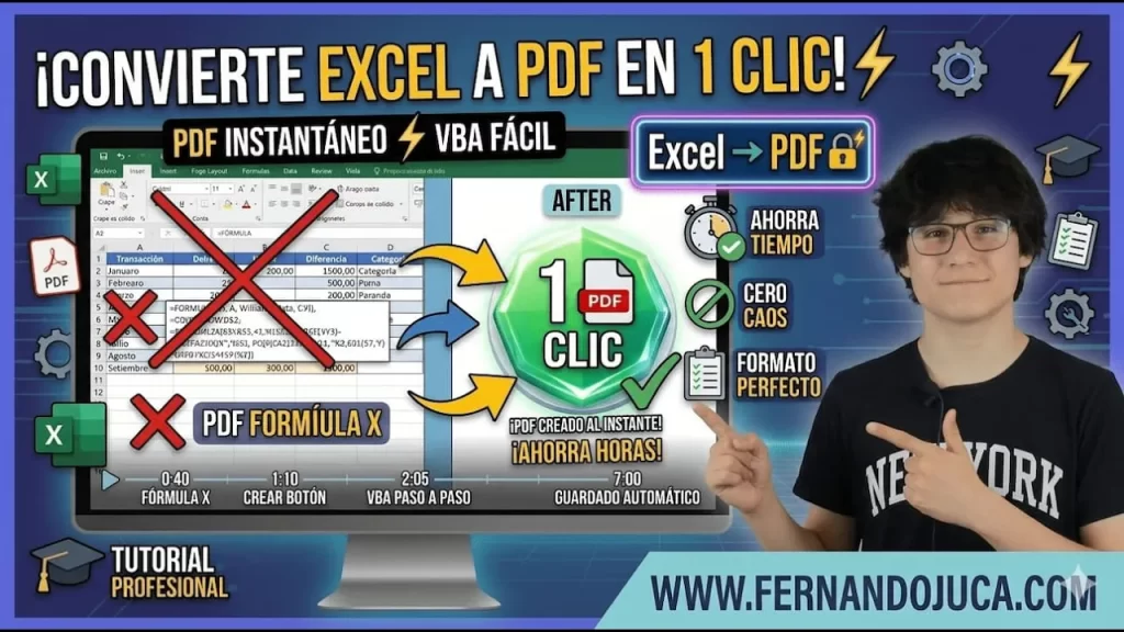 Convertir Excel a PDF con un clic usando una macro