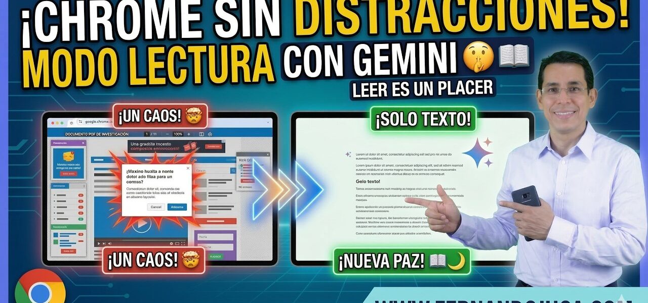 Modo lectura en Chrome: leer sin distracciones