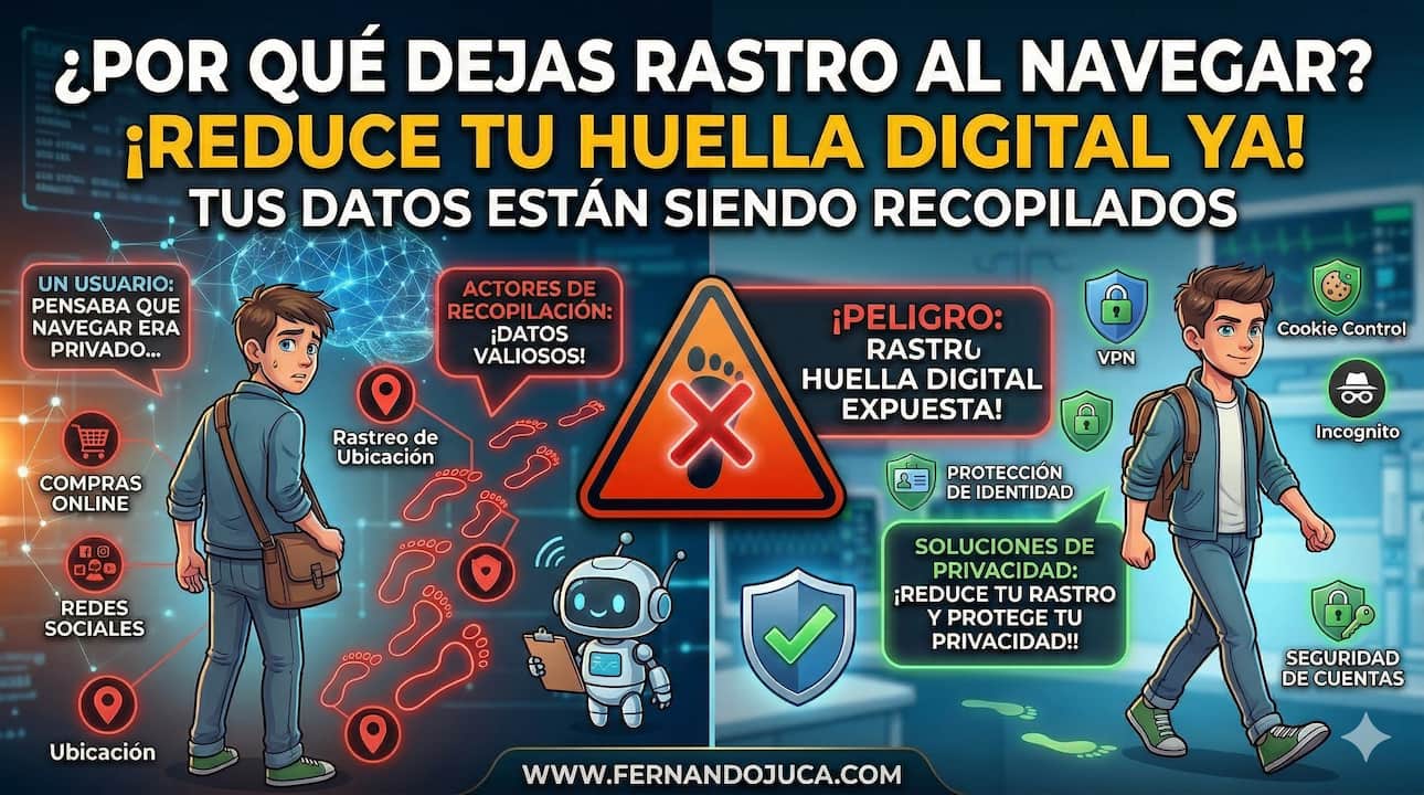 Por qué dejas rastro al navegar y cómo evitarlo