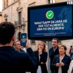 WhatsApp dejará de ser totalmente gratis en Europa