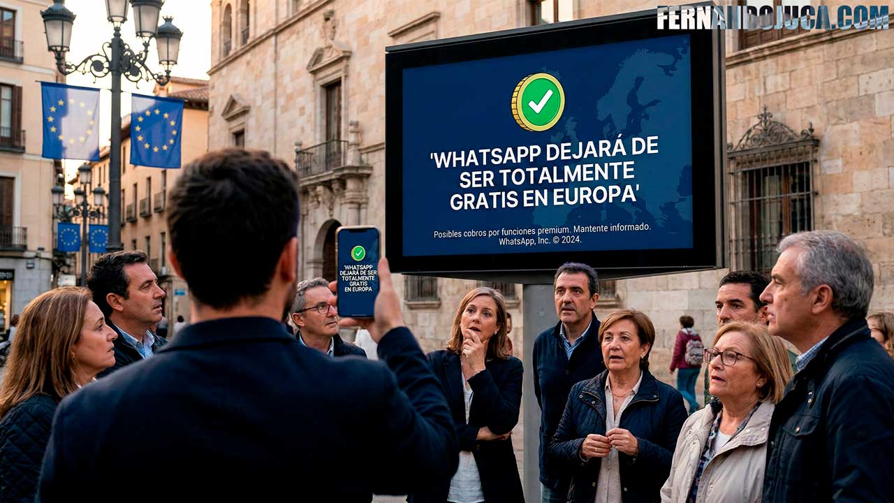 WhatsApp dejará de ser totalmente gratis en Europa