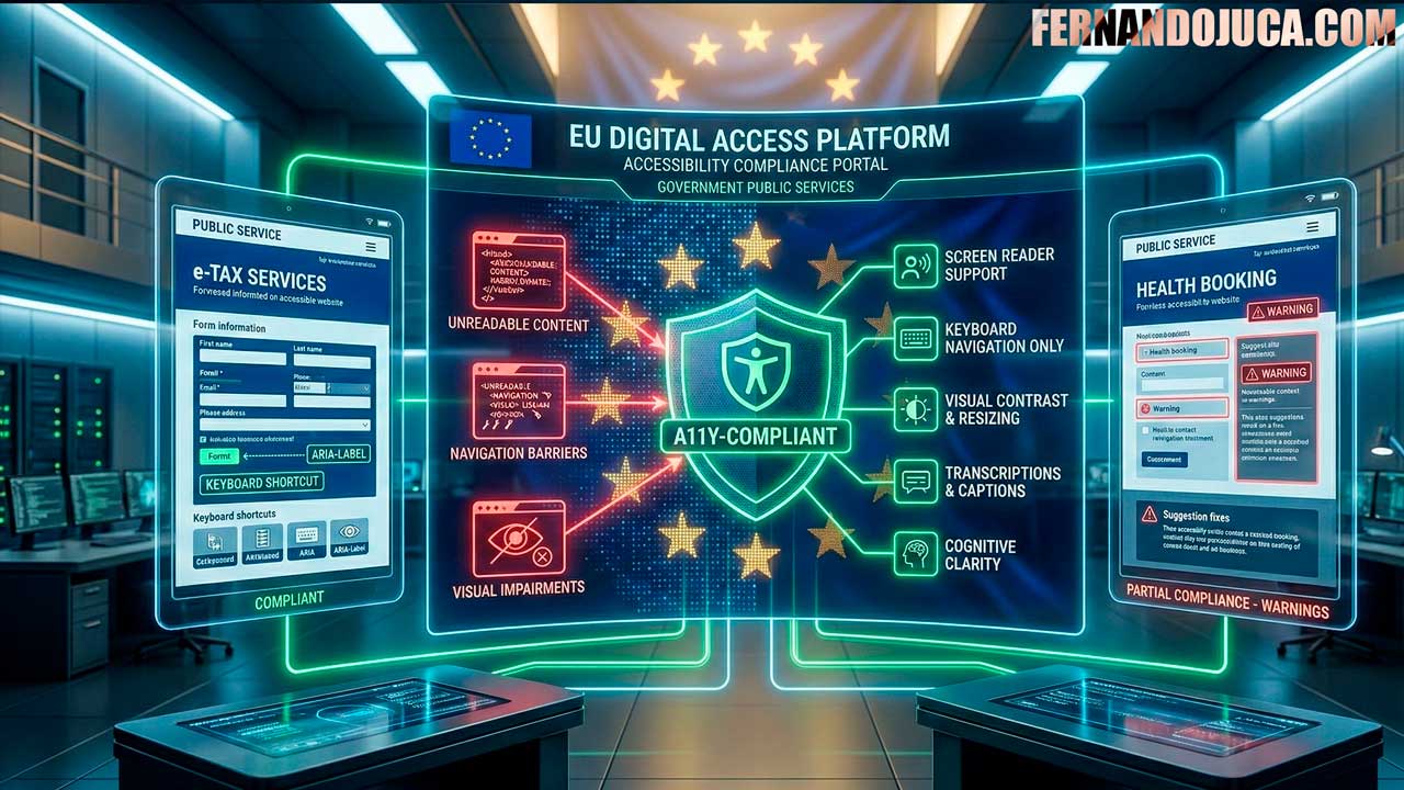 Muchas webs públicas incumplen los requisitos digitales de la UE