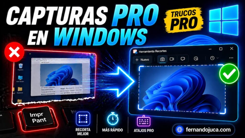 Capturas de pantalla en Windows: atajos y trucos