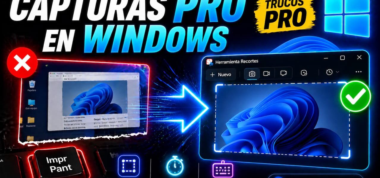 Capturas de pantalla en Windows: atajos y trucos
