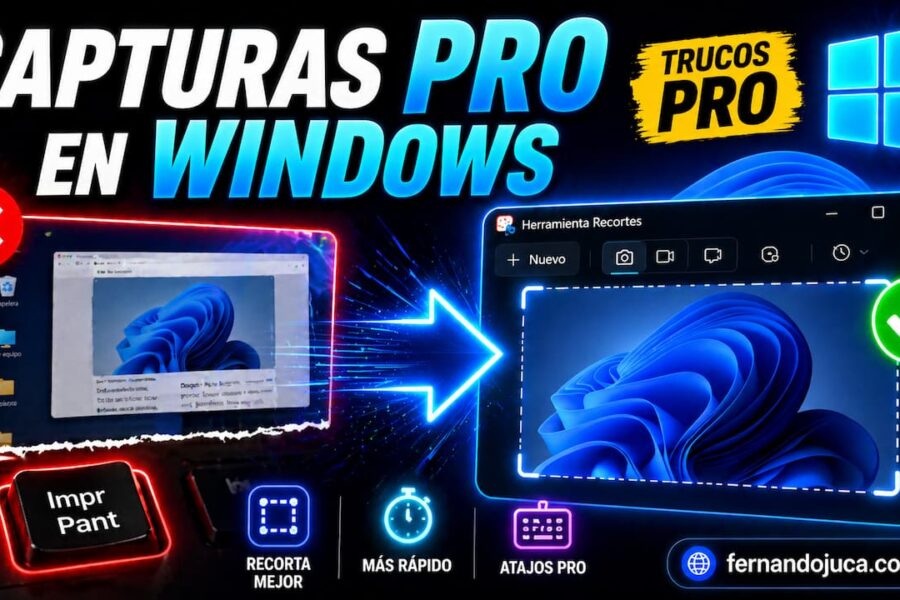 Capturas de pantalla en Windows: atajos y trucos