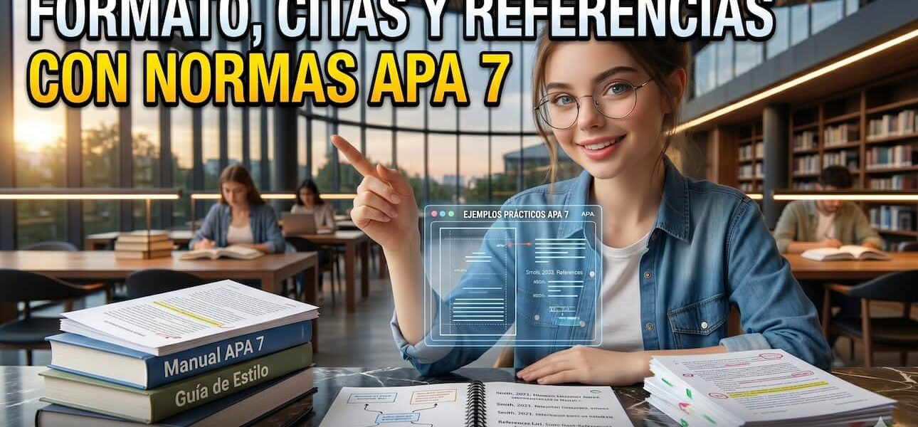 Como aplicar formato, citas y referencias con Normas APA 7