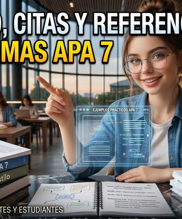 Como aplicar formato, citas y referencias con Normas APA 7
