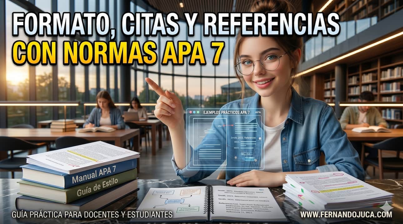 Como aplicar formato, citas y referencias con Normas APA 7