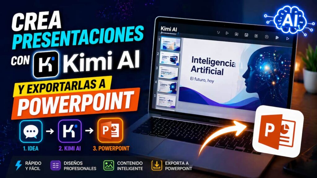 Crear presentaciones con Kimi IA para PowerPoint