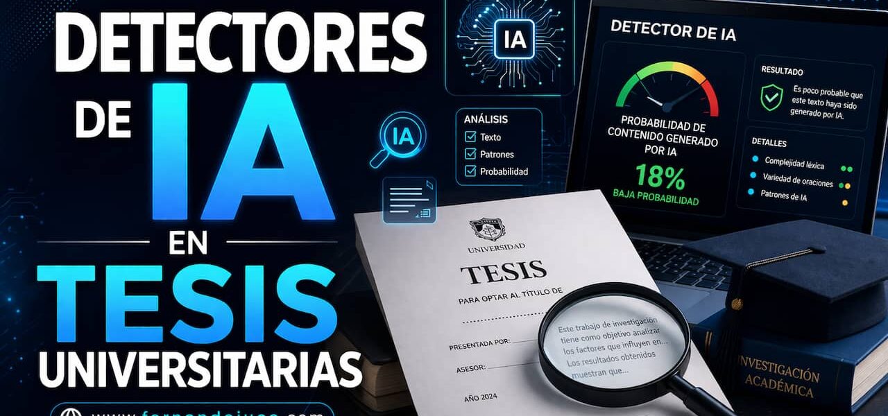 Detectores de IA en tesis universitarias: cómo usarlos con criterio