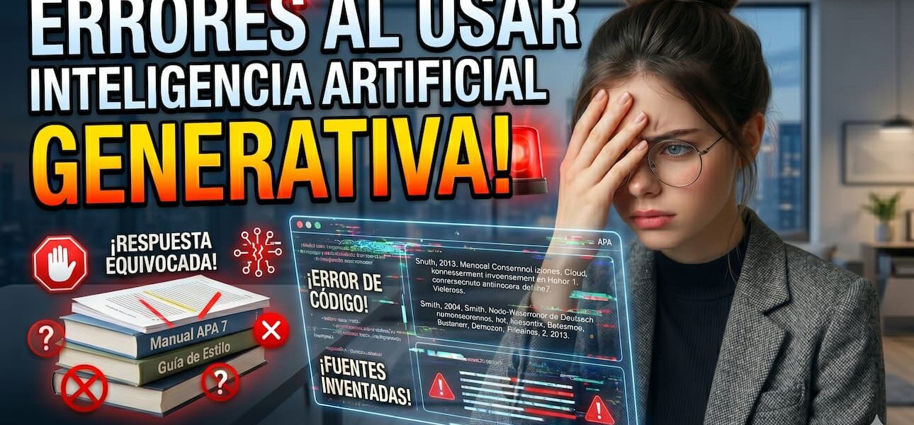 Errores al usar inteligencia artificial generativa