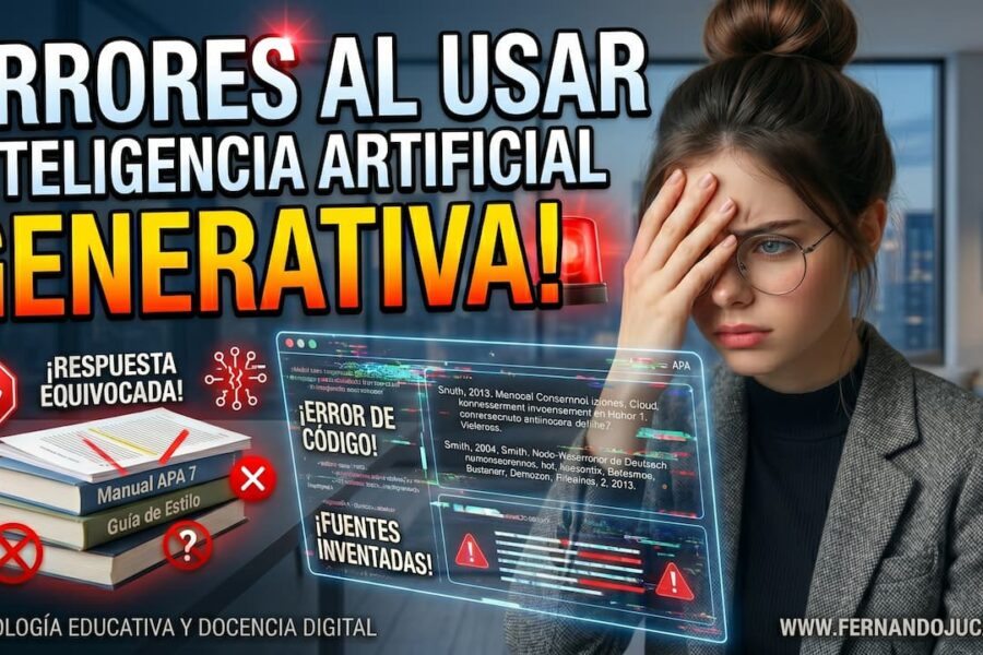 Errores al usar inteligencia artificial generativa