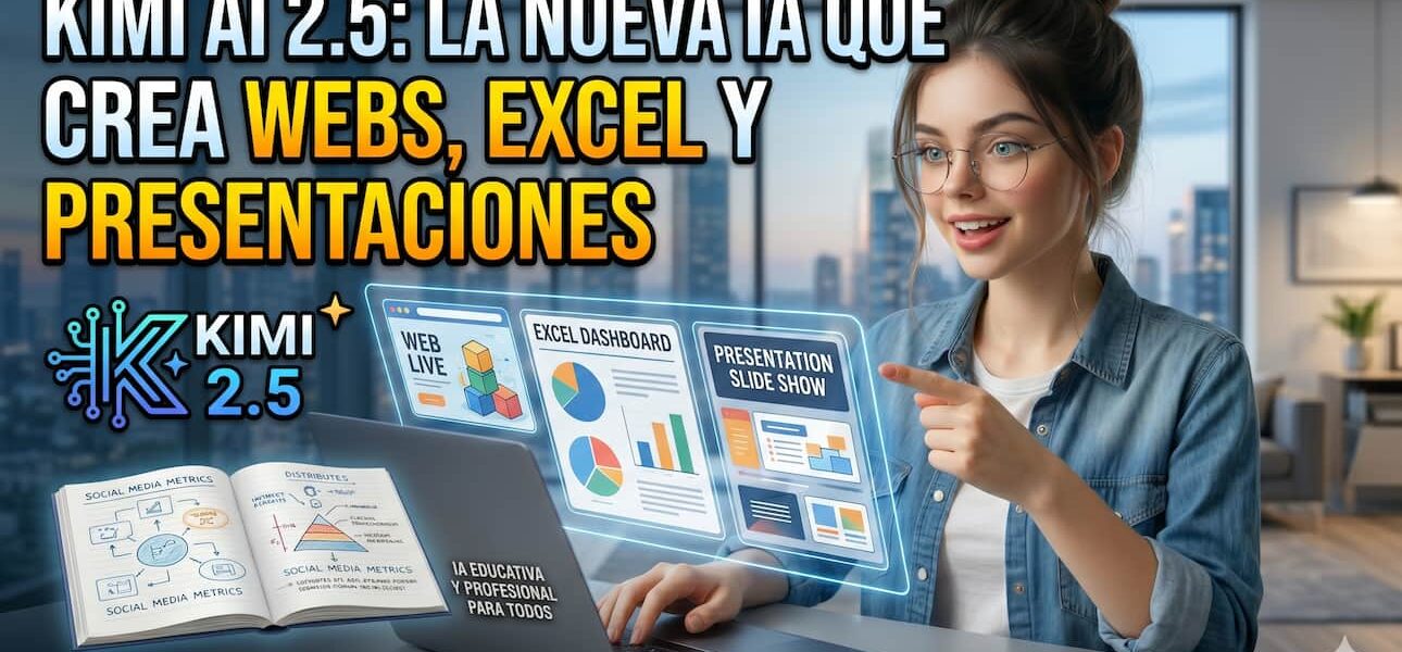Kimi AI 2.5: la IA que crea webs, Excel y presentaciones en minutos