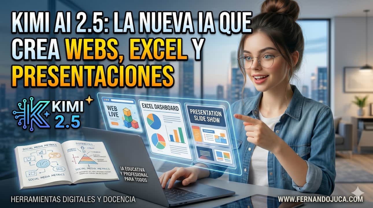 Kimi AI 2.5: la IA que crea webs, Excel y presentaciones en minutos