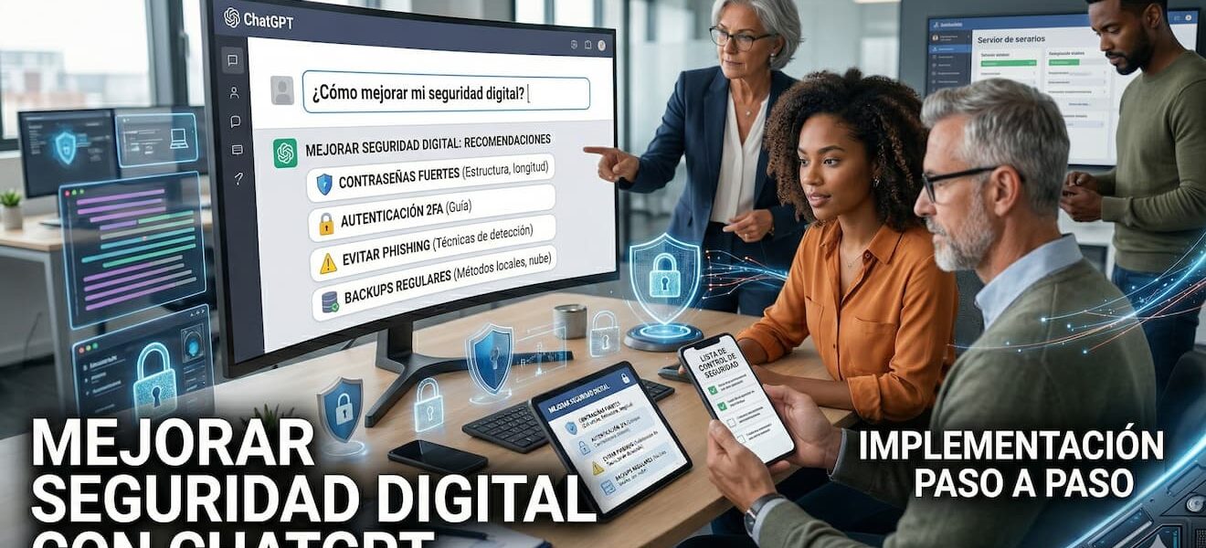La mejor forma de mejorar tu seguridad digital usando ChatGPT