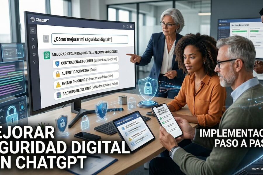 La mejor forma de mejorar tu seguridad digital usando ChatGPT