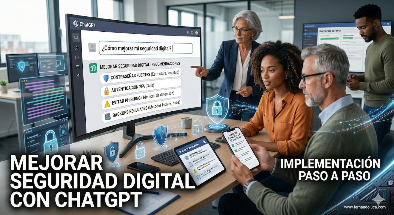 La mejor forma de mejorar tu seguridad digital usando ChatGPT
